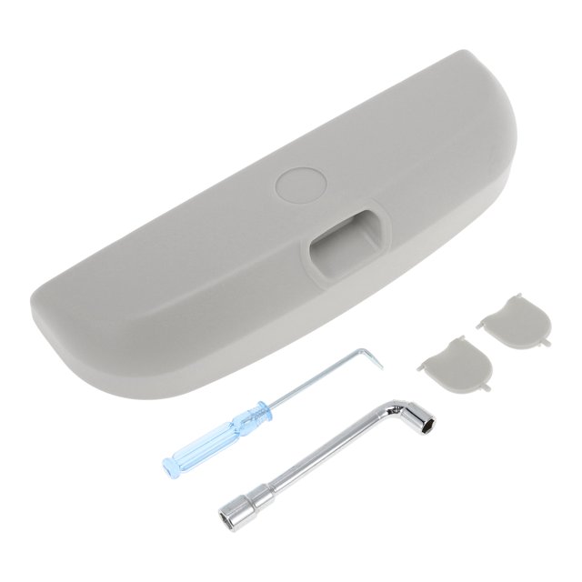 Estuche para Gafas de Sol de Coche Unique Bargains para Volvo XC60 2016-2024, Soporte para Gafas de Sol, Caja de Almacenamiento Plástica Gris, 1 Juego