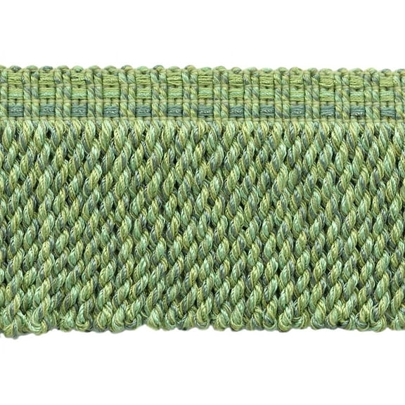 3" (7.5cm) Veranda Collection Fancy Knitted Bullion Fringe Trim # BFV3,, Frost Green #VNT32 (Light Green, Blue Green, Yellow Green) Sold By The Yard (36"/3 ft/0.9m)