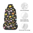 thumbnail image 4 of Wukai Flower Butterfly Full Set Car Seat Covers with Soft Padding Universal Auto Front Seats Protector and Cushion Mat, 4 of 5
