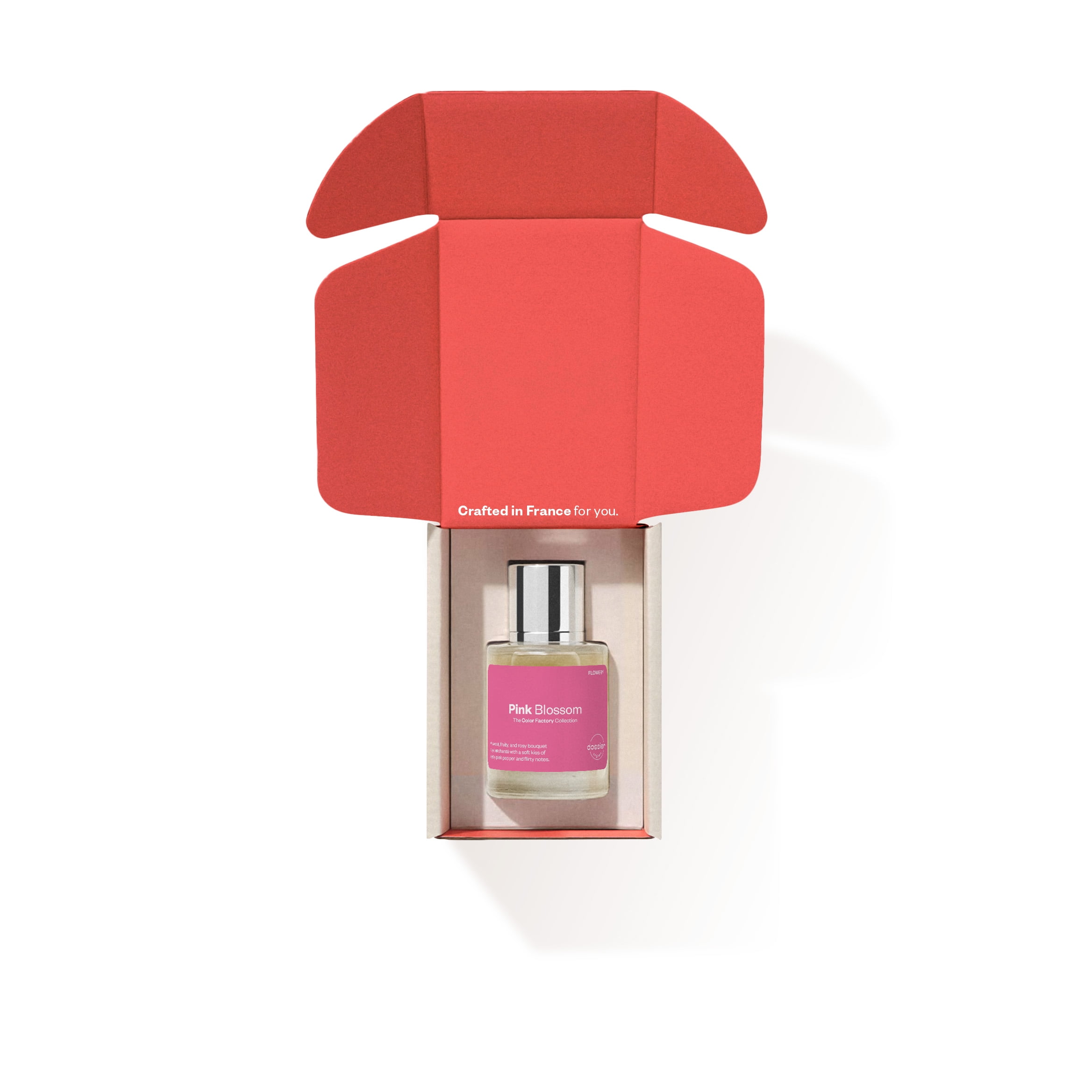 Dossier Originals, The color factory collection, Pink Blossom, Eau de Parfum. Size: 50ml / 1.7oz