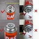 thumbnail image 2 of Cabezal de recarga de gas de latón y cobre y adaptador de boquilla de butano de plástico para encendedor inflable grande reutilizable Dupont Ligne1 con tapas rojas., 2 of 5