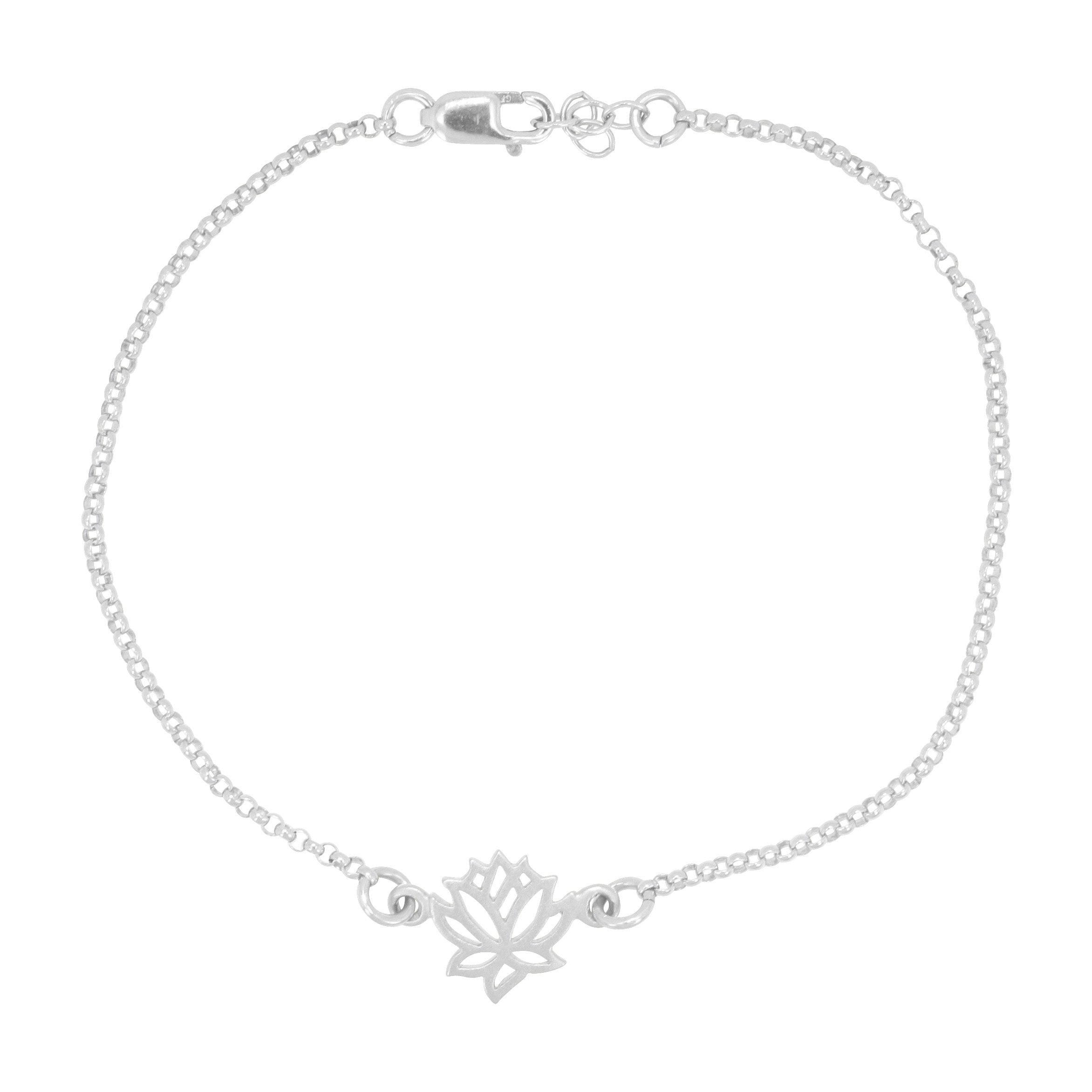 Dangling Silvertone White Mother of Pearl Lotus Petals Ankle Bracelet Anklet