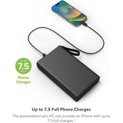 mophie powerstation pro AC (2023) - 27 00 mAh External Battery compatbile with MacBook & iPad Portable PD battery with 100W of AC & 60W USB-C Fast Charge integrated carry strap - USB-C cable included.