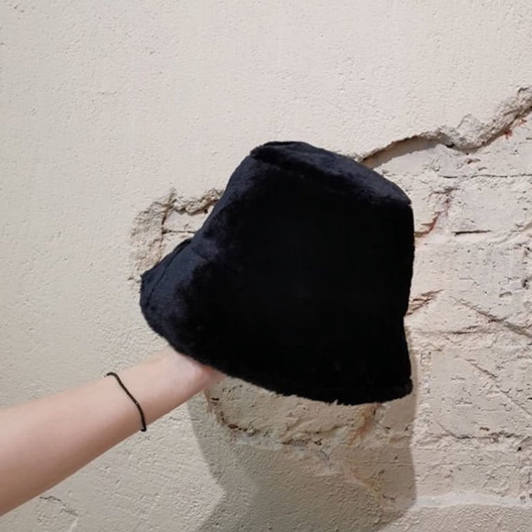 1 Pcs Winter Faux Fur Bucket Hat,22.0-22.8Inch Thicken Warm  display picture 1