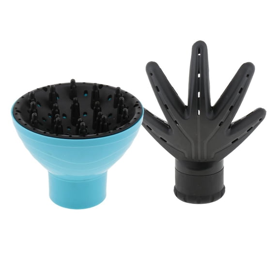 Ysyqkn Set of 2 Hairdryer Diffuser Hand-shaped Hairdryer Diffuser + Universal Hairdryer