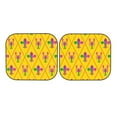 thumbnail image 7 of Disketp 2 Piece Mardi Gras Crayfish And Fleur De Lis Pattern Windshield Sunshades,Folding Windshield Sun Shade For Car Suv Trucks Sedan,Blocks Uv Rays Sun Visor Protector-Small, 7 of 7