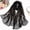 Black, variant on Floral Pattern Lightweight Scarf Shawl For Women Fashion Sunscreen Spring Wrap