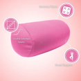thumbnail image 2 of Cushie Pillows 7 x 12 Microbead Bolster Squishy/Flexible/Hypoallergenic/Extremely Comfortable Roll Pillow  Pink, 2 of 6