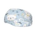 thumbnail image 2 of Goofa Cute Cat Pattern Sweatbands Sports Headband for Men & Women,Moisture Wicking Athletic headband,Breathable Sweatband,Sports accessories,Workout gear, 2 of 9