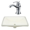 thumbnail image 1 of 20.75-in. W CSA Rectangle Bathroom Undermount Sink Set In Biscuit - Chrome Hardware AI-23071, 1 of 7