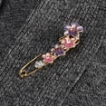 thumbnail image 4 of Uxcell Plum  Safety Decorative Pins Brooch, 2Pcs Anti Exposure, 4 of 4