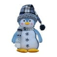 thumbnail image 3 of Muñeca de decoración navideña, regalo festivo para niños y adultos, suministros para fiestas en interiores pingüino, 3 of 9
