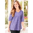 thumbnail image 2 of Catherines Women's Plus Size Flutter Sleeve Swing Top, 2 of 5