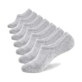 thumbnail image 1 of HAYAN No Show Socks Mens 7/8 Pair Cotton Thin Non Slip Low Cut Men Invisible Sock 6-8/9-11/12-14, 1 of 1