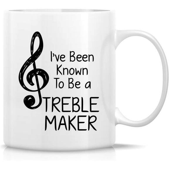 Funny Mug - I've Been Known to be Treble Maker Musical Musician 11 Oz Ceramic Coffee Mugs - Funny, Sarcasm, Motivational, Inspirational birthday gifts for friends, coworkers, siblings, dad mom