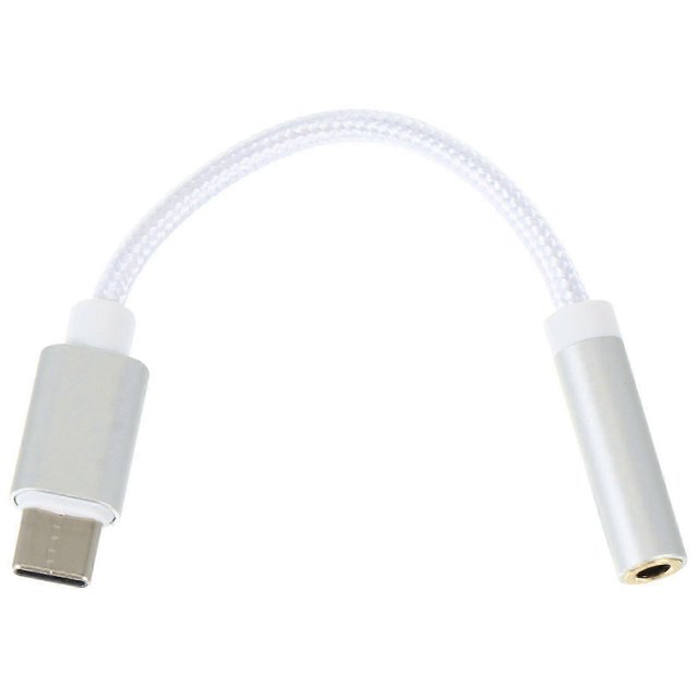 USB Type C to 3.5mm Headphone Jack Adapter Portable Audio Converter Cable Cord