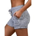 thumbnail image 2 of Women's Drawstring Athletic Shorts with Pockets, Casual Stretch Summer Shorts for Fitness and Daily Wear, 2 of 7