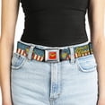 thumbnail image 5 of DC Comics Belt, Seatbelt Buckle Belt, Wonder Woman Logo Americana Red White Blue Yellow, 34 to 52 Inches, 5 of 9
