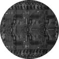 thumbnail image 1 of Ahgly Company Indoor Round Animal Gray Traditional Area Rugs, 4' Round, 1 of 1