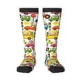 thumbnail image 2 of Lsque Transports with Animals Printed Crew Socks Men's Women's LightWeight Thin Casual Calf Socks ,Knee High Socks,Cotton Socks, 2 of 9