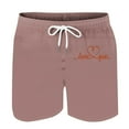 thumbnail image 4 of Mens Casual Pantalones Cortos en Forma de Corazón Impreso Cordón Bolsillo Playa, Poliéster Spandex para Primavera Verano Al Aire Libre Y Diario, 4 of 8