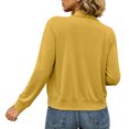 thumbnail image 4 of OGLCCG Cardigan for Women Long Sleeve Open Front Cardigan Sweater Casual Soft Knit Coat S-3XL, 4 of 8