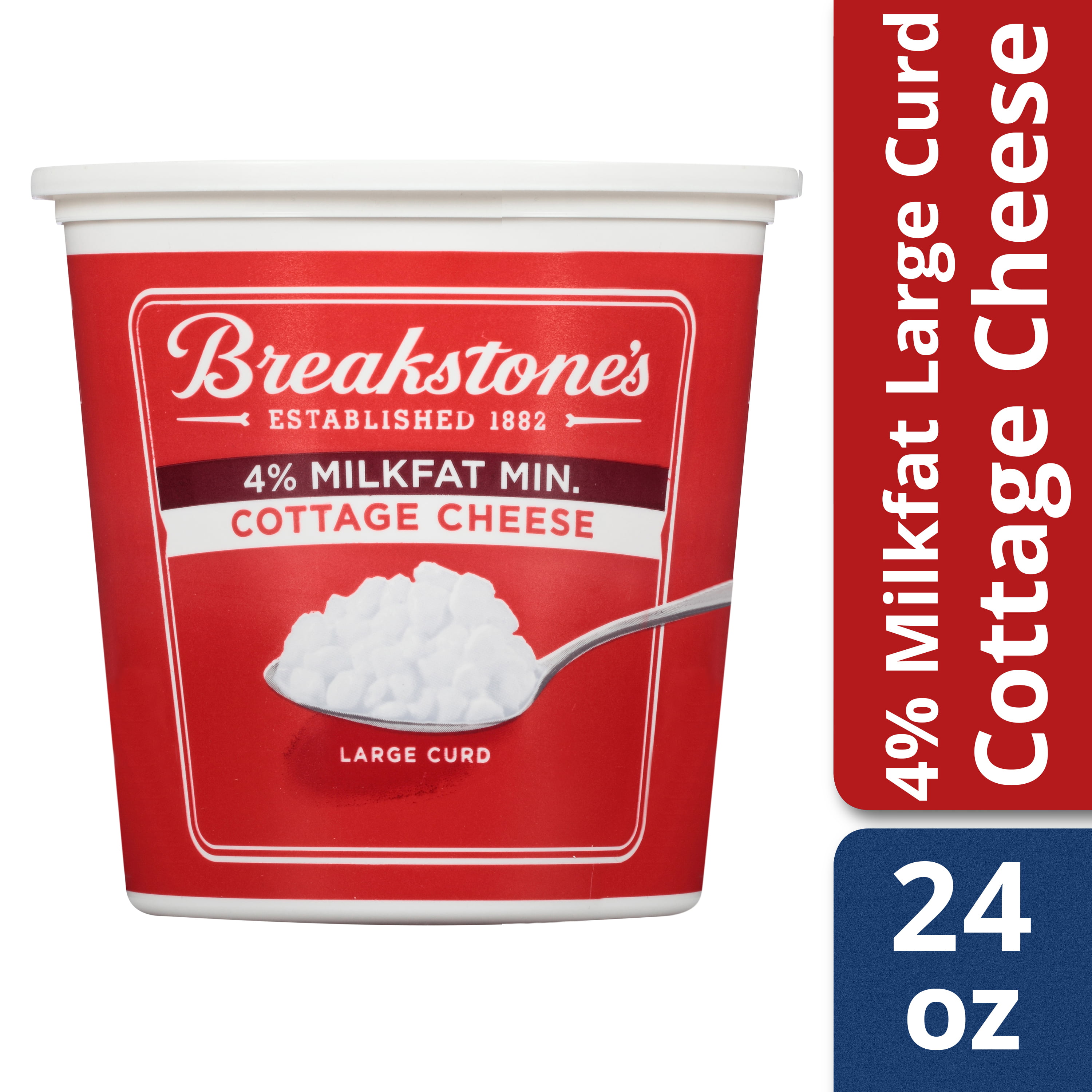 Breakstone S Large Curd 4 Milkfat Cottage Cheese 24 Oz Tub