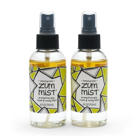 Zum Mist Room and Body Spray - Lemongrass - 4 fl oz (2 Pack) by Indigo Wild