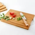thumbnail image 2 of Milue 3Pcs Double Sided Thickened Wood Cutting Board Rectangular Chopping Board, 2 of 7