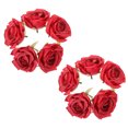 thumbnail image 4 of 10pcs Artificial Silk Roses Head Fake Rose Flower Heads Wedding DIY Roses Heads, 4 of 8