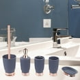 thumbnail image 2 of Juego de 5 accesorios de baño de lujo Baoblaze Soporte para escobilla de baño Jabonera gris, 2 of 8