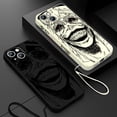 thumbnail image 4 of Funda de teléfono con nivelación individual para Apple, carcasa con cuerda izquierda líquida para iPhone 15, 14, 13, 12, 11 Pro Max Plus, 8, 7, SE, 4 of 5