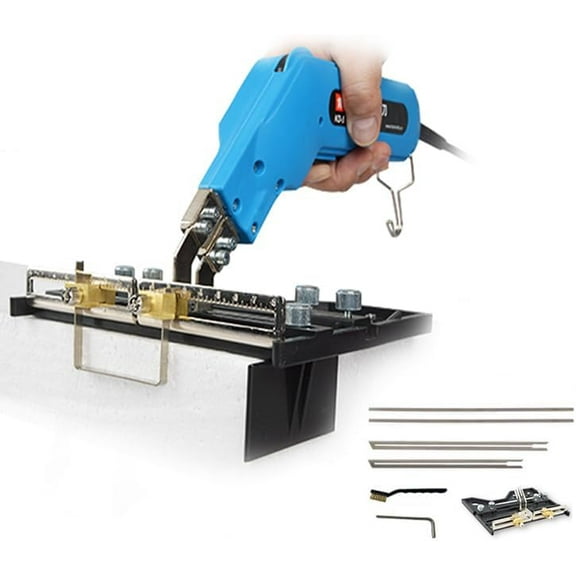 110V Hand Held Electric Foam Hot Cutter Knife Grooving Carving Knife Sculpture Styrofoam Sponge Cutting with Blades & Accessories (With large slotting board)