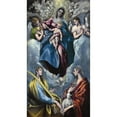 thumbnail image 2 of El Greco (Domenikos Theotokopoulos) 12x18 Gold Ornate Wood Frame and Double Matted Museum Art Print Titled - Madonna and Child with Saint Martina and Saint Agnes (1597-1599), 2 of 4