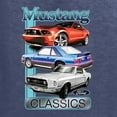 thumbnail image 6 of Wild Bobby, Mustang Ford Classics Cars and Trucks Unisex Crewneck Graphic Sweatshirt, Vintage Heather Navy, Medium, 6 of 6