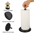 thumbnail image 4 of Akicon Paper Towel Holder Stand for Kitchen Countertop & Dining Room Table (Black Gold, Classical), 4 of 9