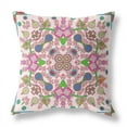 thumbnail image 5 of Amrita Sen Designs  20 x 20 in. Paisley Pattern Square Broadcloth Indoor & Outdoor Zippered Pillow - Light Pink, Purple & Green, 5 of 5