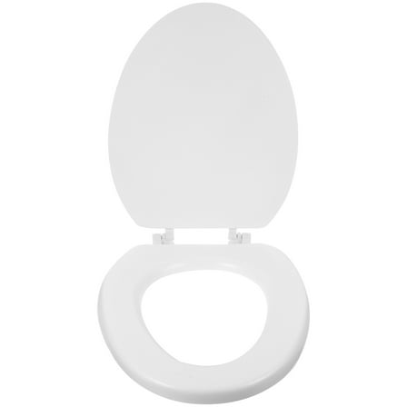 AURARMLET EVA Padded Toilet Seat 1Set White Slow-Closing Easy to Install for Bathroom