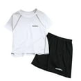 thumbnail image 2 of ATOGUTA Boys Sportswear Sets Active Short Set T-Shirt and Shorts Outfit for Boys White, Size 3-16 Years, 2 of 3