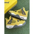 thumbnail image 1 of Ni - ke Jordan 4 Retro Lightning (2021) Size 5Y/6.5W Sneakers 408452-700 (Pre-Owned), 1 of 5