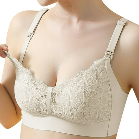 

PEASKJP Plus Size Bras for Women Non-Slip Cozy Wireless Plunge Bra for Women Buttery Soft Comfort Seamless Padded Everyday Bra Plus Size Lingerie 34 Khaki
