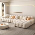 thumbnail image 2 of Living Room Corner Sofas Fabric Minimalist Modular Sectional Sofa Modern Elegant Divano Soggiorno Di Lusso Luxury Furniture My Lux Decor Round, 2 of 25