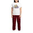 thumbnail image 4 of CafePress - Macaron Kitty Pajamas - Women's Short Sleeve Print T-Shirt and Pants Light Cotton Pajama Set, 4 of 7