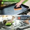 thumbnail image 2 of .Griddle Cleaning Kit for Blackstone,Scouring Pads Brush with Handle-Flat Top Grill Cleaner Accessories, Non-Scratch Grill Scrubbers Tool,Griddle Scrubbing Pads for Cleaning Kitchen, Bathroom(8 Pack), 2 of 7