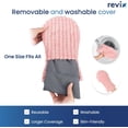 thumbnail image 4 of Microwavable Heating Mittens for Hands and Fingers, Heated Mittens for Women, Moist Heat Microwave Hand Warmers, Unscented Hand Muff for Hands Discomfort Relief, Pink, 1 Pair, 4 of 4