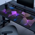 thumbnail image 1 of HLONK 1pc XL/XXL Polyester Geometric Glow Pattern Mouse Pad  Large Durable Gaming Keyboard  with Precision Stitching  Non-Slip Rubber Backing - Ideal for Home  Office  Gaming Room  and Gi, 1 of 6