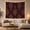 Victorian Damask, variant on Ornate Damask Medallions on a Rich Burgundy Background, Majestic Vintage for Boho Decor Lovers, Classic Elegant Wall Art, Housewarming Gift Tapestry Wall Hanging for Bedroom and Living Room
