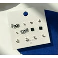 thumbnail image 3 of HOOUN 12PC Fashion Women 925 Sterling Silver Stud Jewelry Earrings Various Gift Set-7, 3 of 9