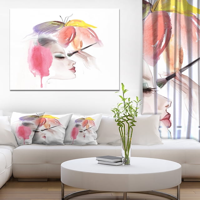 Eye Lash Face Woman Cosmetic - Portrait Canvas Art Print