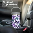 thumbnail image 6 of 30oz Butterfly Tumbler With Top Handle and Lid Straw- Purple Butterfly Stainless Steel Insulated Tumblers Travel Mug Coffee Cup-Gifts for Women Girls, 6 of 6